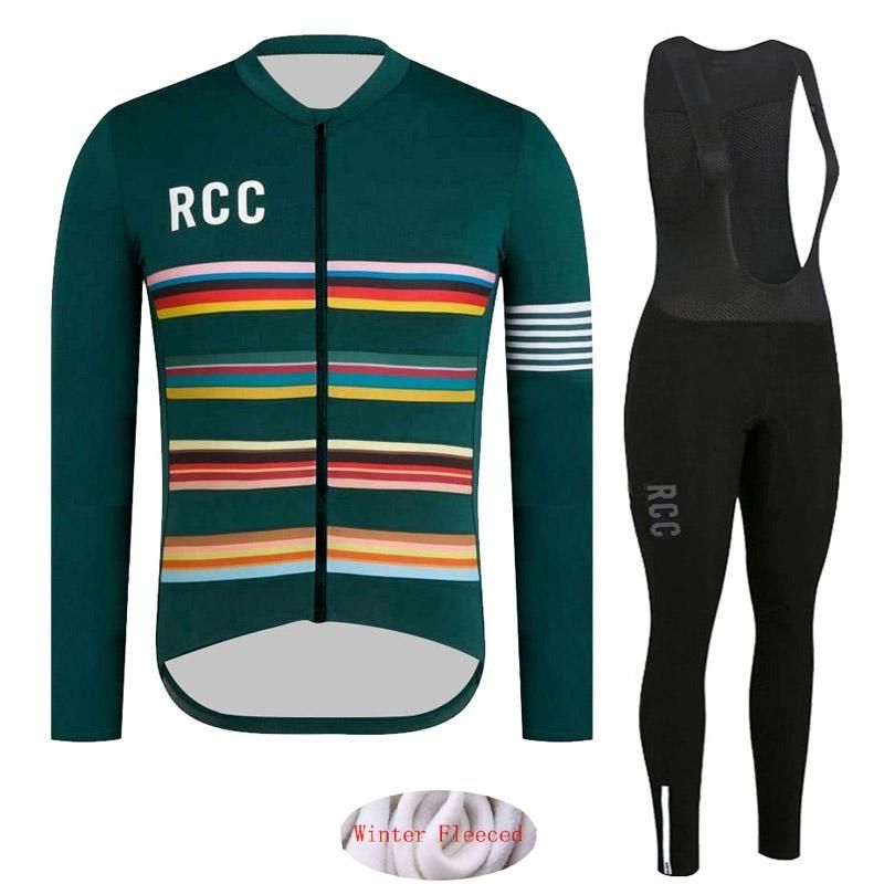 2020 2020 RCC Winter Thermal Fleece Cycling Clothes Men Long Sleeve