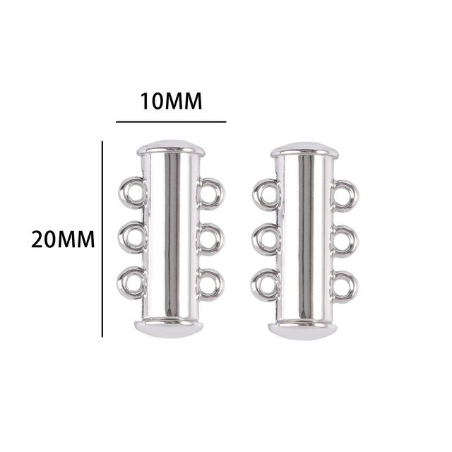 اللون: 20x10mm 5set الفضة