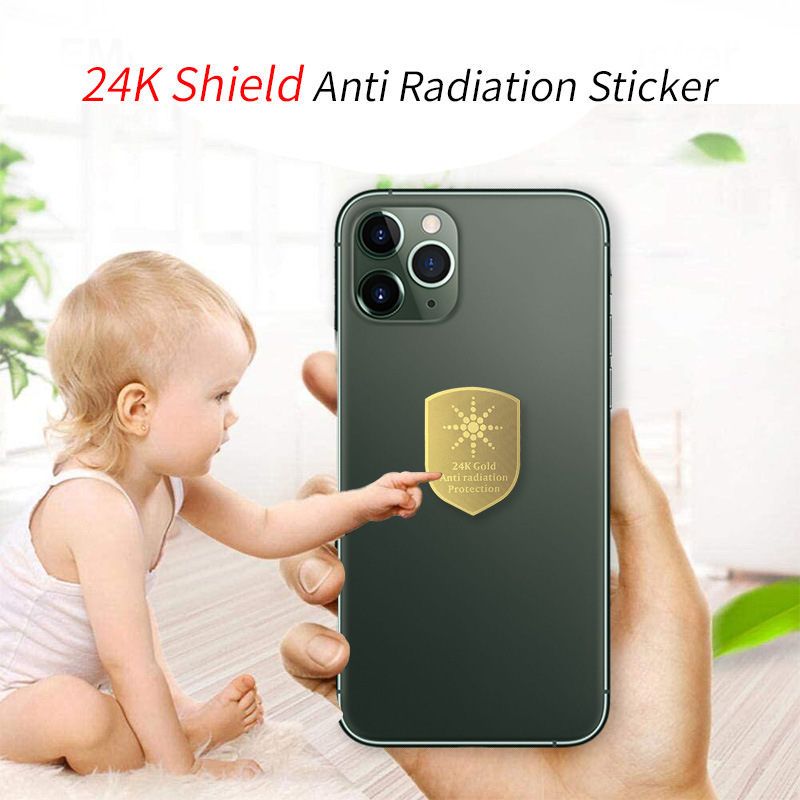 The New Shield Shaped 24k Gold EMF Protection Sun Flower Anti Radiation
