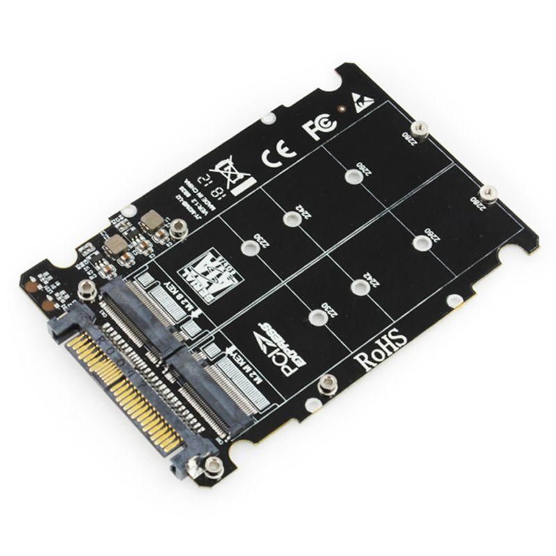 M.2 NVME - Sata SSD to U.2 SFF-8639 Adapter