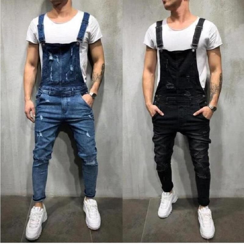 Compra Peto Vaquero Hombre Nuevo Negro, Jeans Para Hombres Pantalones  Delgado De Trabajo Para Hombre Moda Werkbroek Mannen Denim Jeans Pantalones  Hombres Barato | Entrega Rápida Y Calidad | Es.Dhgate