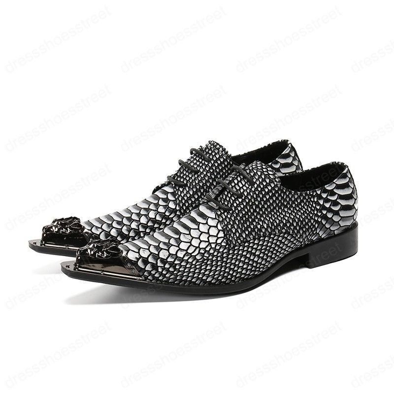 snake skin oxfords