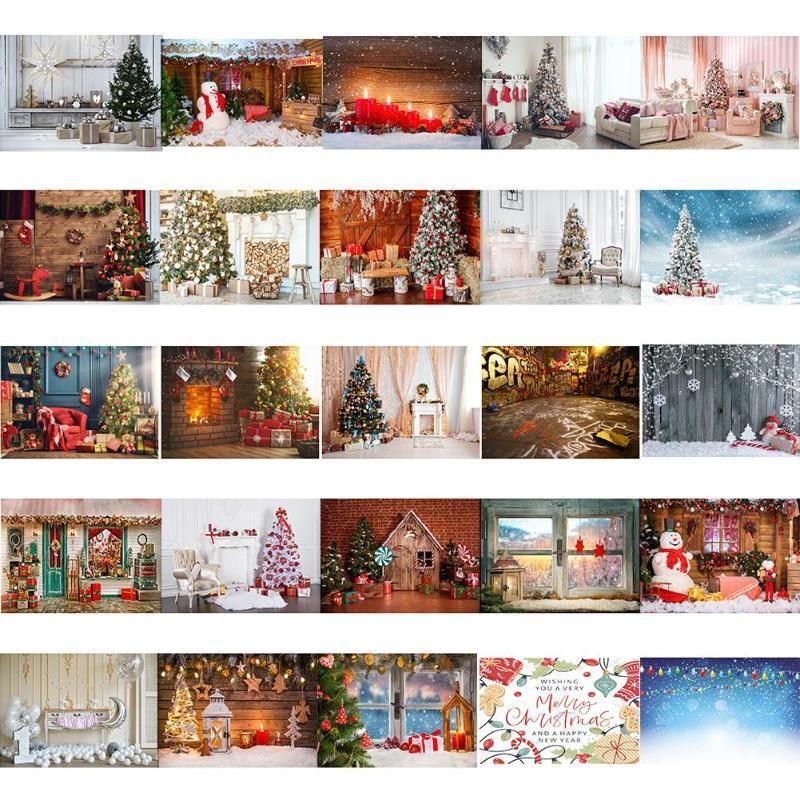 Christmas winter wonderland snowman backdrops portrait tree backgrounds background snow village backdrop studio vinyl cloth children sky night dark zoom 2021 0.9*1.5m Photography Backgrounds Christmas Background Cloth Snows