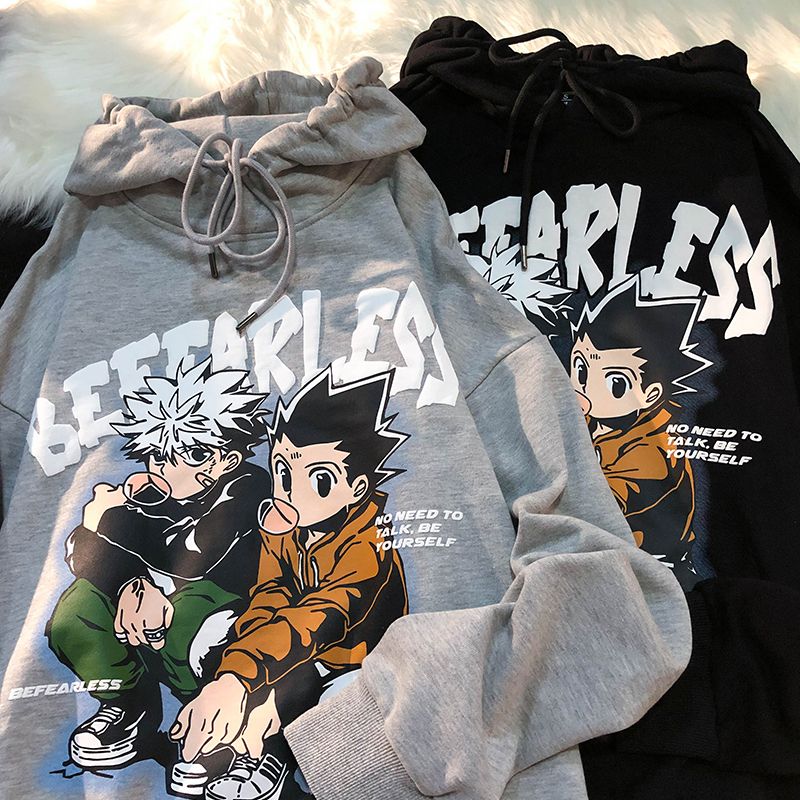 Cute Men's Hoodies X Hunter Men's Women's Pullover Sweatshirt Killua Zoldyck Hisoka 90s Anime Hoodie Streetwear Cute Men's Hoodies X Hunter Men's Women's Pullover Sweatshirt Killua Zoldyck Hisoka 90s Anime Hoodie Streetwear