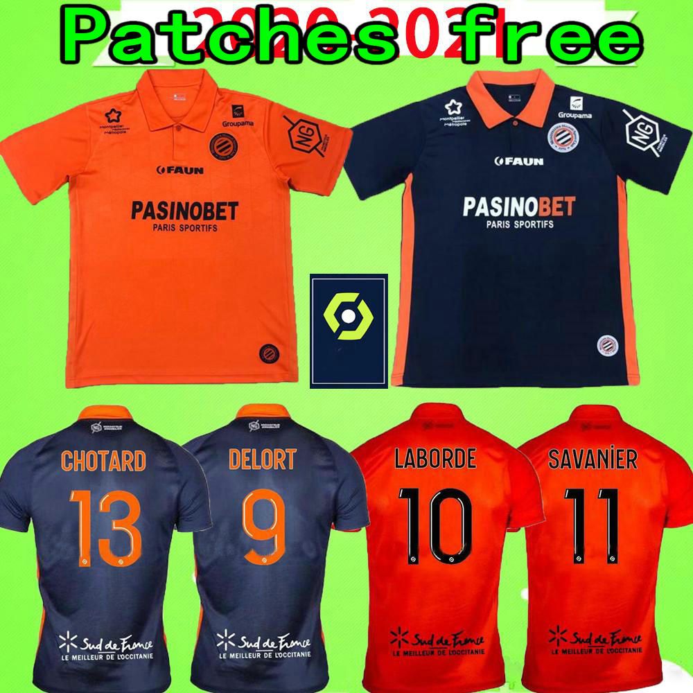 2020 20 21 Maillot De Foot Montpellier HSC Soccer Jersey 2020 2021 Home Away Blue Orange DELORT 2020 20 21 Maillot De Foot Montpellier HSC Soccer Jersey 2020 2021 Home Away Blue Orange DELORT