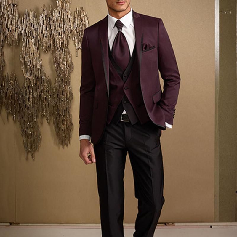Compra Trajes Para Hombres Blazers Masculino Rojo Terno Masculino Blazer  Disfraz Homme Slim Fit Men Traje 2021 Boda Para 3 Piezas Chaqueta +  Pantalones + Chaleco 1 Barato | Entrega Rápida Y Calidad | Es.Dhgate