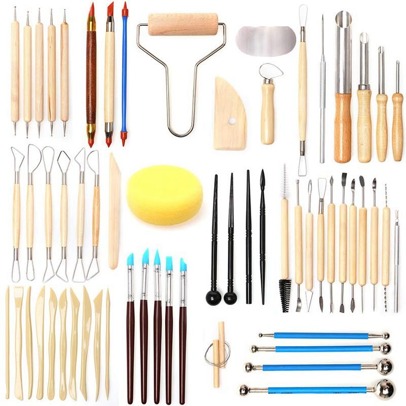 Ceramic Clay Tools Set Polymer Clay Tools Pottery Tools Set Wooden Pottery  Sculpting Clay Cleaning Tool Set Crafts Tool Sculpture From Yiyu_hg, $58.64