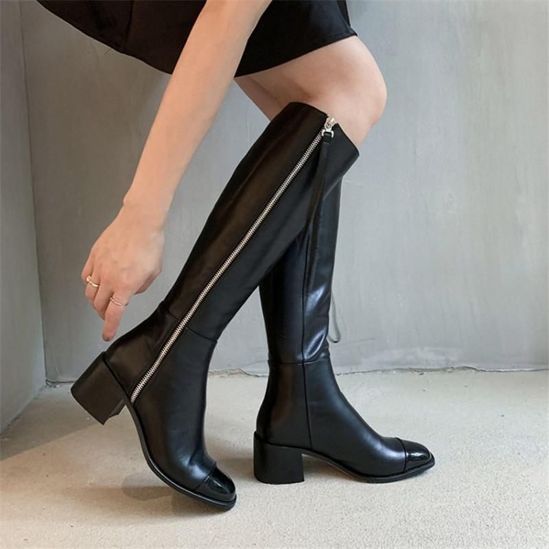 knee high biker boots