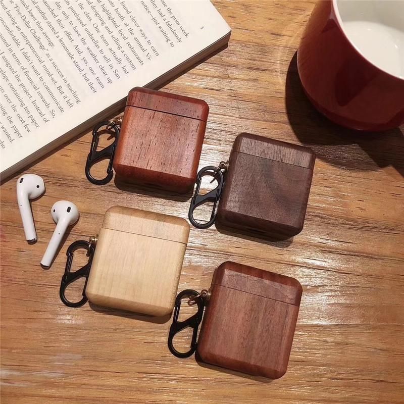 2021 New Best Selling Wood Airpods Cases For Apple Wireless Earphone