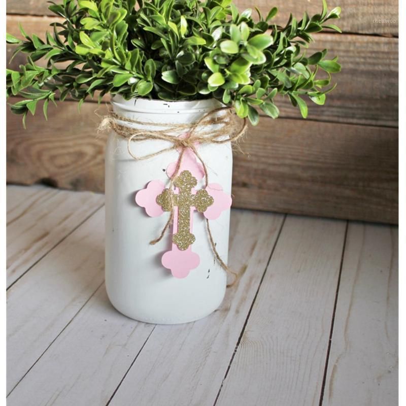 Rustic Mason Jar Centerpieces, Baptism Decorations Girl Baptism