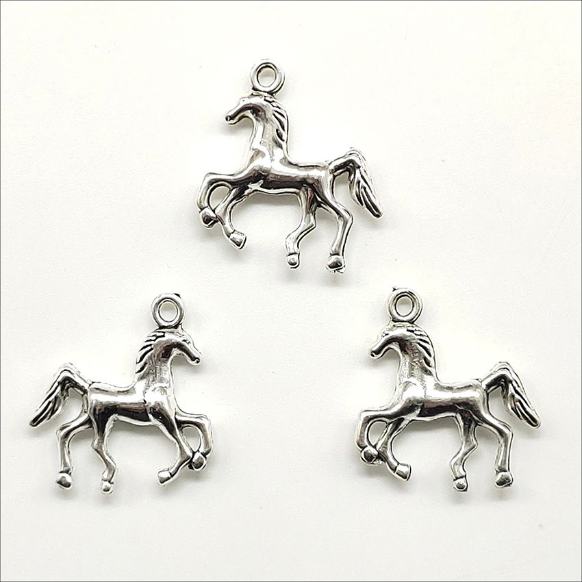 Argent antique - 100pcs