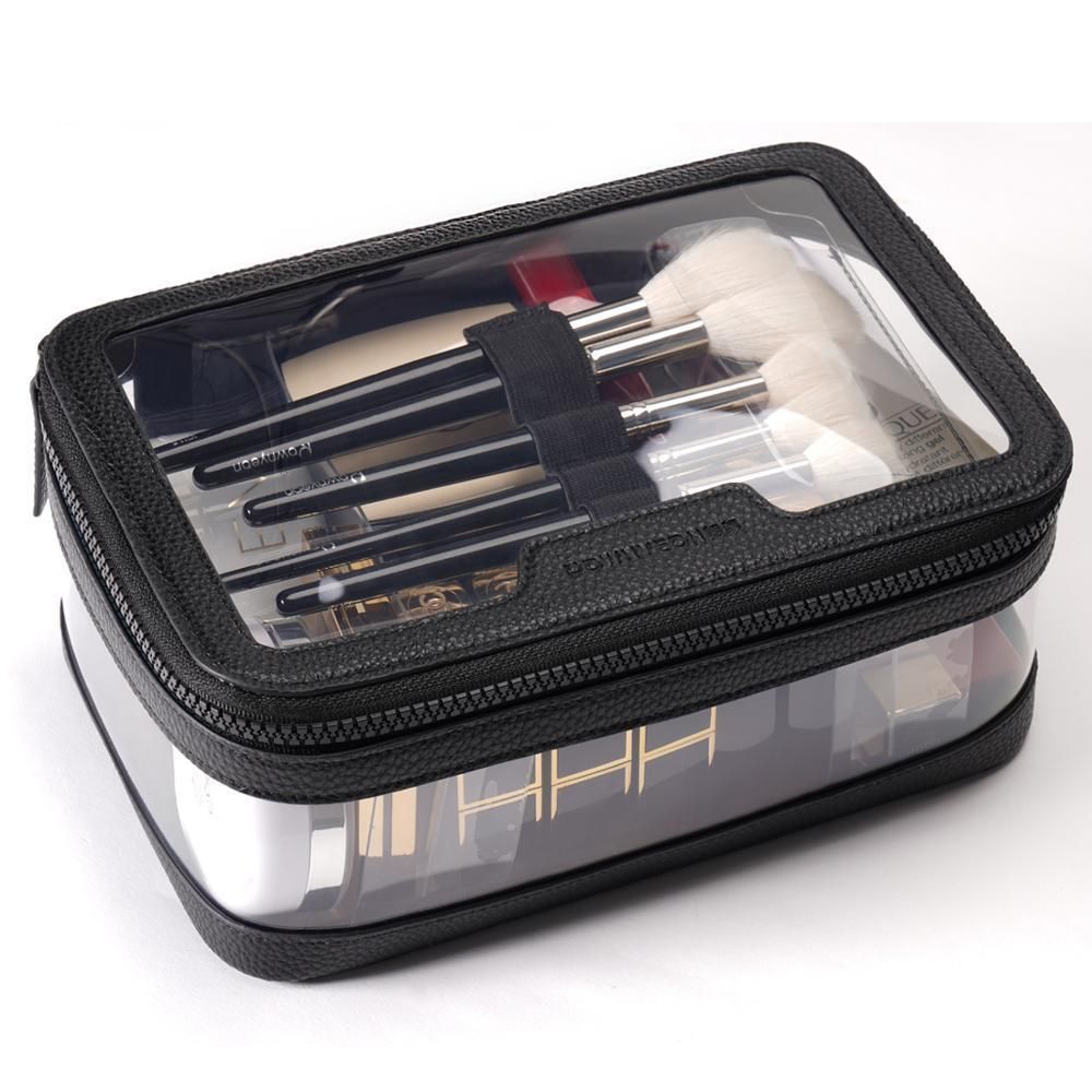 clear travel makeup bolsa