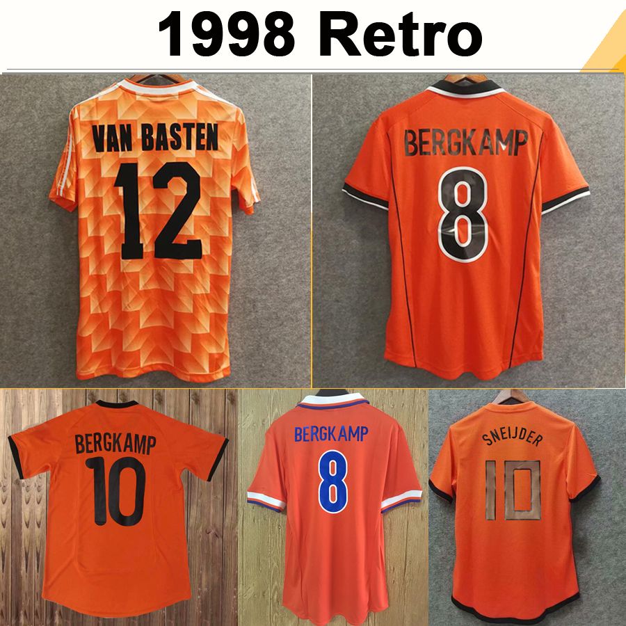 Soccer Jerseys Online Sale 1988 12 Van Basten 10 Gullit 17 Rijkaard Mens Soccer Jerseys 1998 Netherlands 8 Bergkamp Football Shirts 1995 1991 1988 Bergkamp Retro 520136037 Dhgate Com