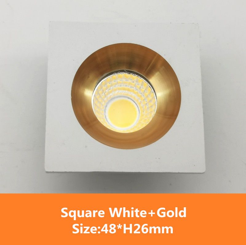 Square White-Gold