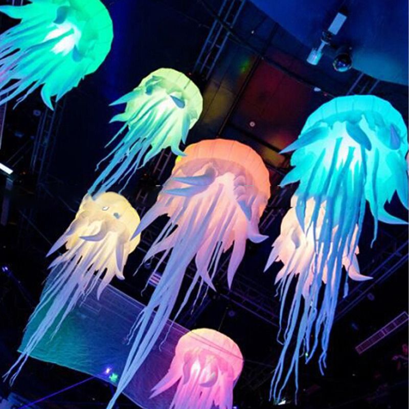2020 Hot Sale Led Inflatable Jellyfish Oxford Cloth Color Changing LED