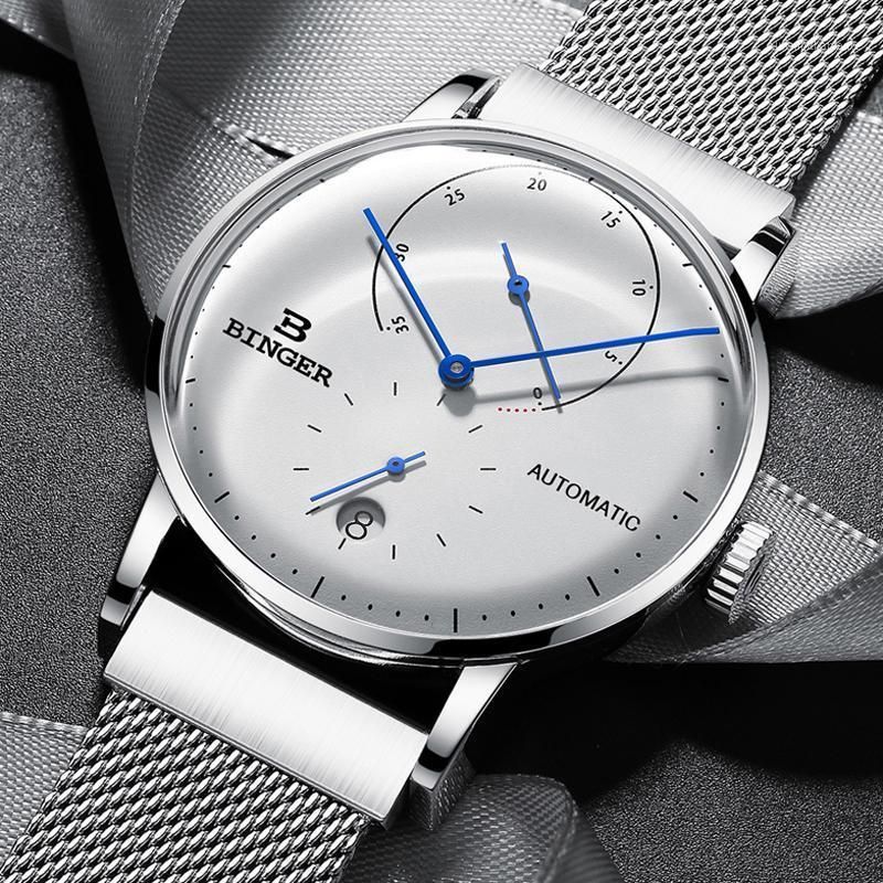 Acquistare Orologi Da Polso Svizzera Binger Orologi Da Uomo Top Automatico  Orologio Meccanico Con Zaffiro Impermeabile Completo Acciaio Maschio1  Economico | Consegna Veloce E Qualità | It.Dhgate