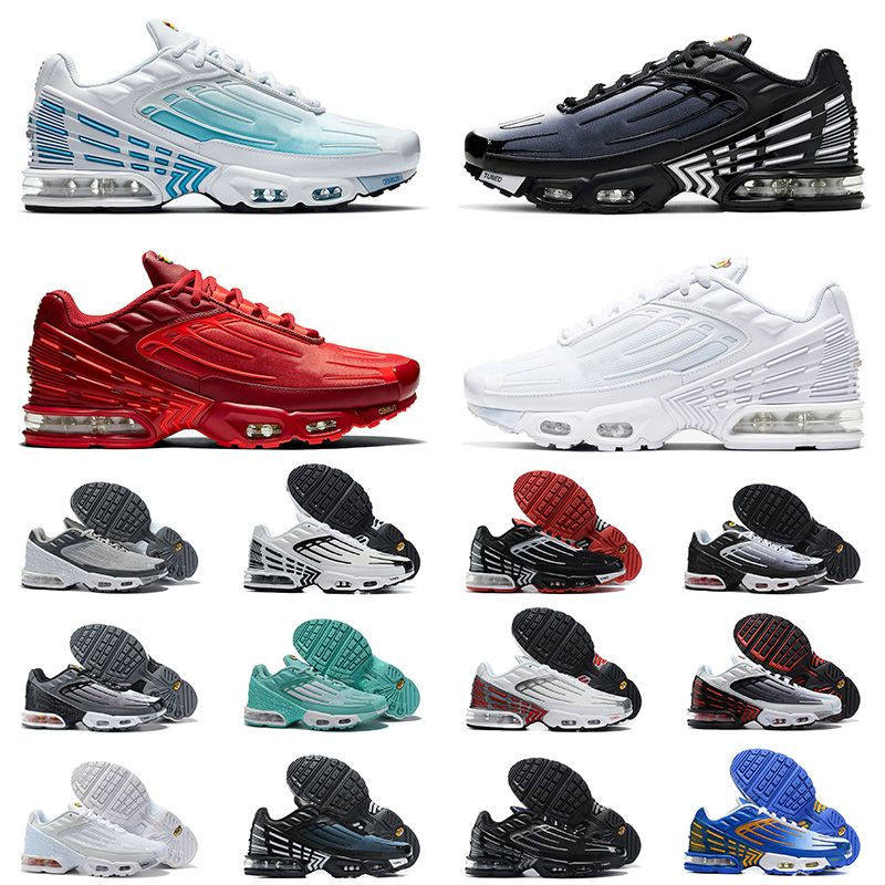 Compre Nike Air Max Airmax Tuned Tn Plus 3 Hombres Mujeres Zapatos Para  Correr Triple Blanco Láser Azul Venta Caliente Crimson Red Obsidian Deep  Royal Zapatillas De Deporte Al Aire Libre A