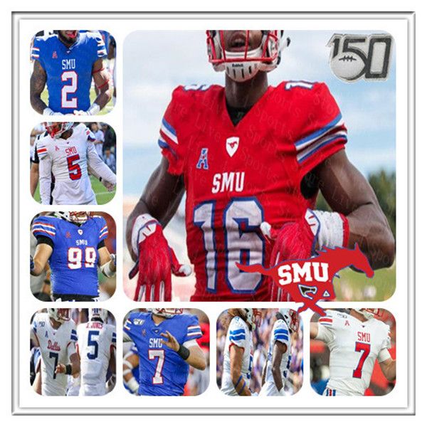 Custom smu football jersey Clearance