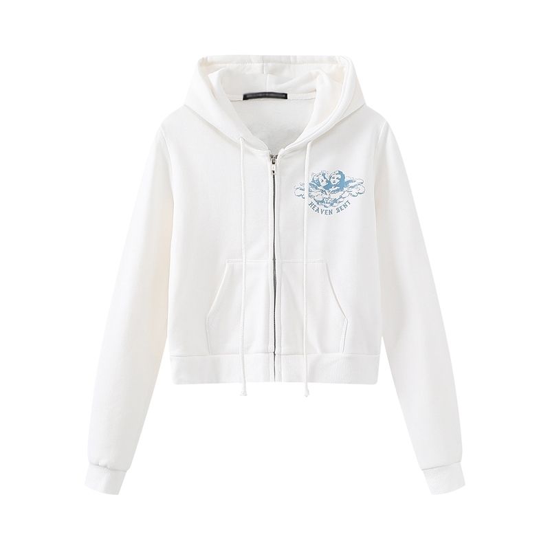 ladies white hoodies