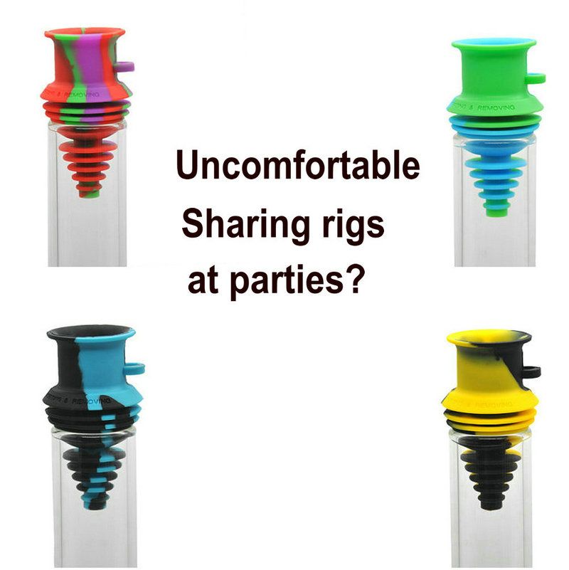 2020 Bong Mouthpiece Silicone Mouthpiece Filter For Glass Bong Water