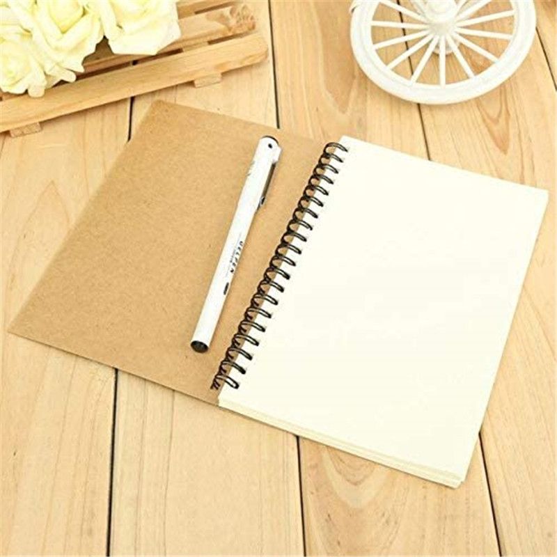 14 * 21cm Cover Kraft Livre blanc