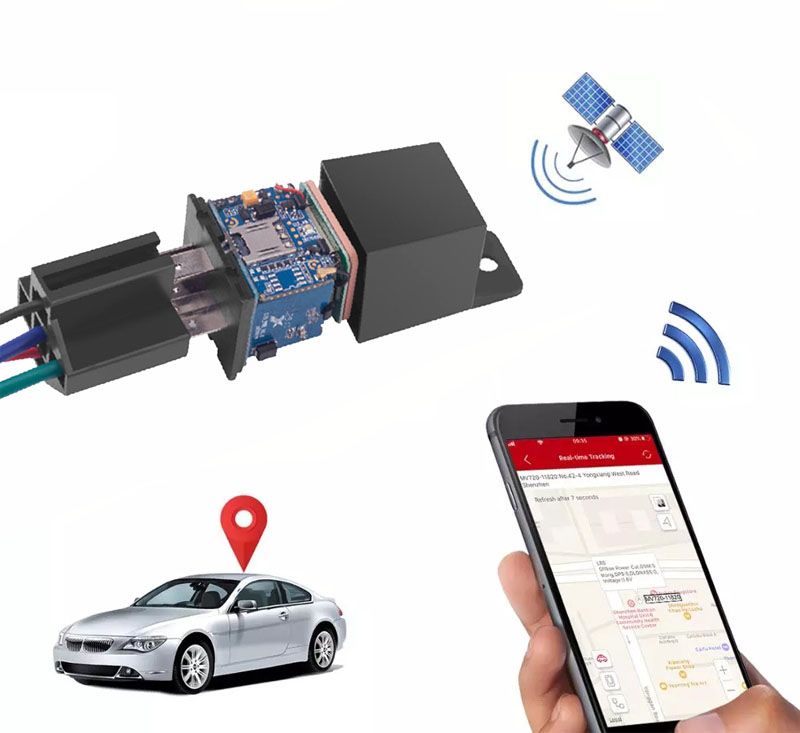2021 Car GPS Tracker Tracking Relay Device GSM Locator Remote Control