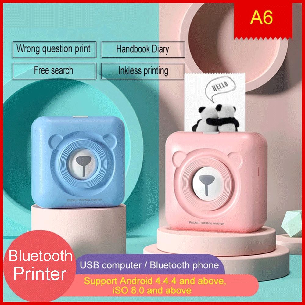 Mini Impresora Térmica Portátil Inalámbrica Con 3r De Papel Mini Impresora Térmica Portátil Inalámbrica Con 3r De Papel