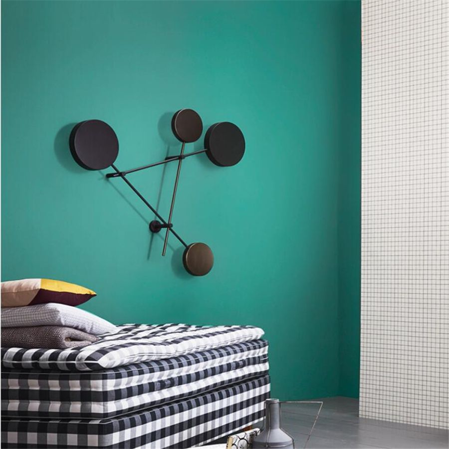 American Retro Pure Color Ink Dark Green Wallpaper Nordic Style
