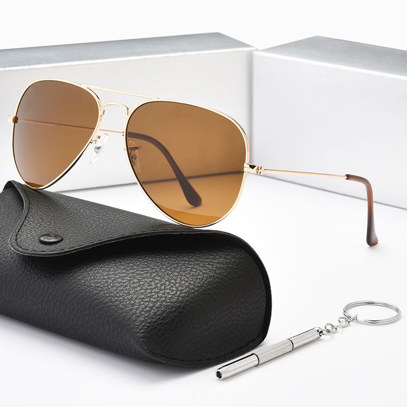 Luxury Polarized Pilot Sunglasses For Men And Women HD Designer Eyewear For Driving And Fishing