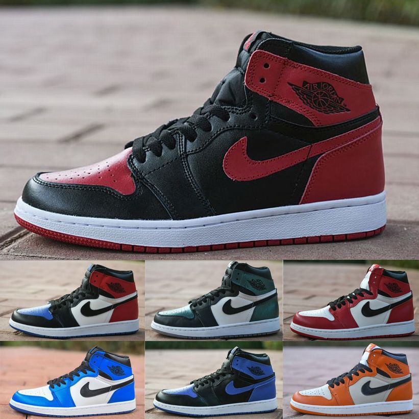 Air Shoes Nakeskin Jordan AJ1 Aj Retro Sneakers Men Women Basketball 1s Mid High Jumpman 1 Og 