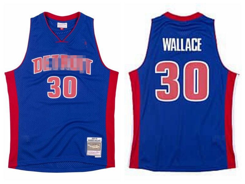 2020 Men Detroit Pistons Rasheed Wallace 30 Richard Hamilton 32