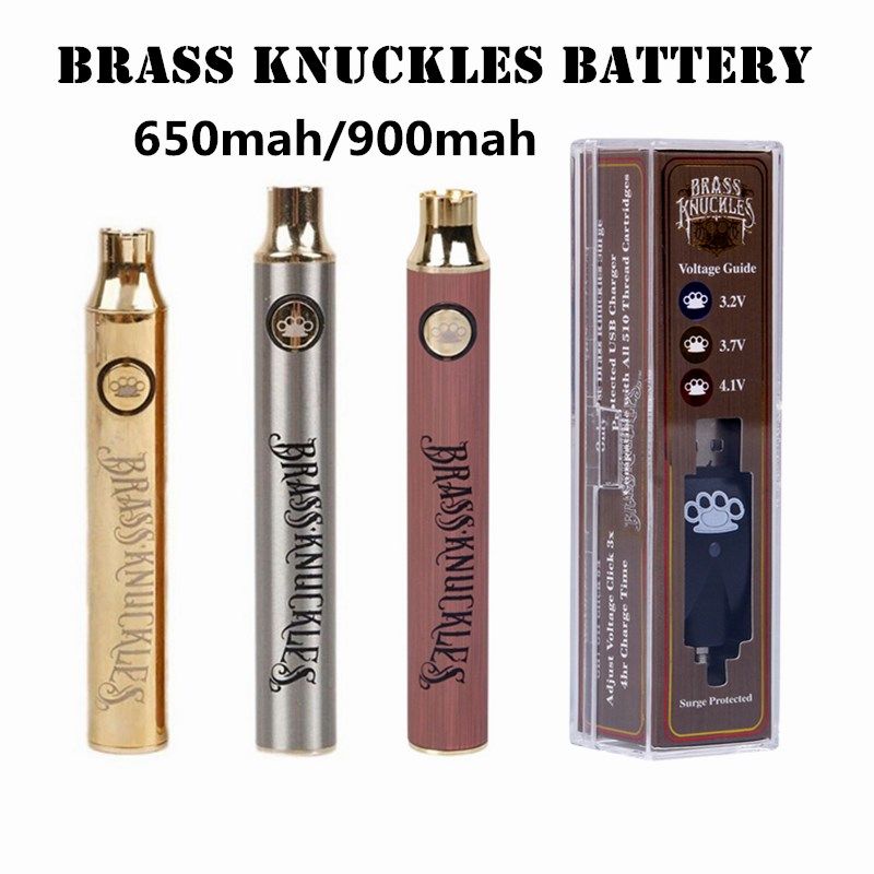 Brass Knuckles Battery 650mAh 900mAh Variable Voltage Preheat E