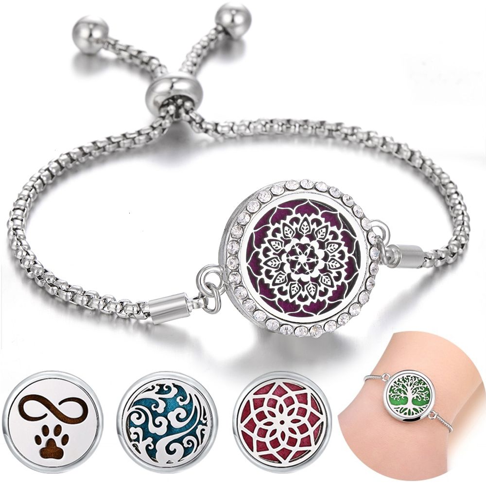 Pulsera De Joyería De Aromaterapia Cadena Ajustable Difusor Pulsera De Joyería De Aromaterapia Cadena Ajustable Difusor