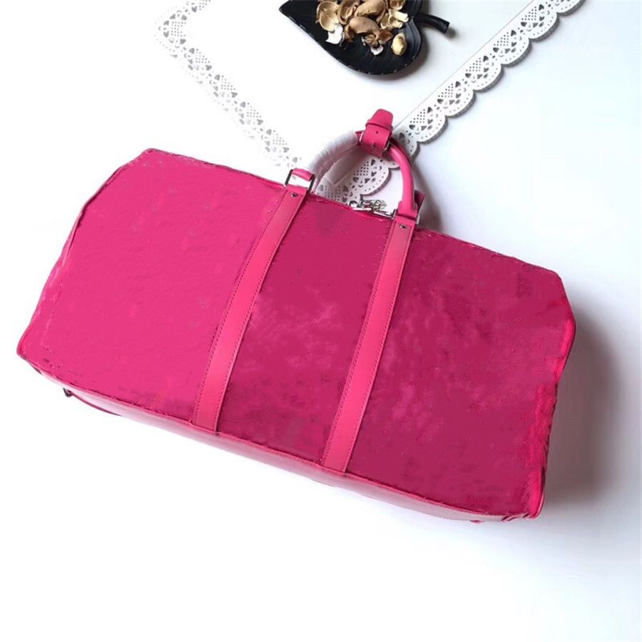 Rote transparente Tasche