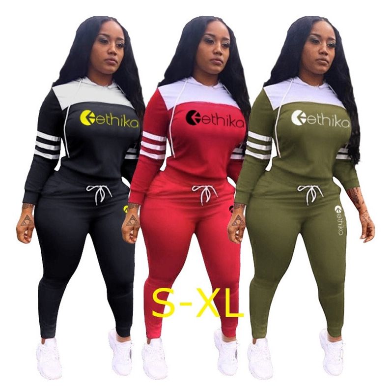 2020 Women Sweat Suit Designer Tracksuit Long Sleeve Hooded Hoodies And ...