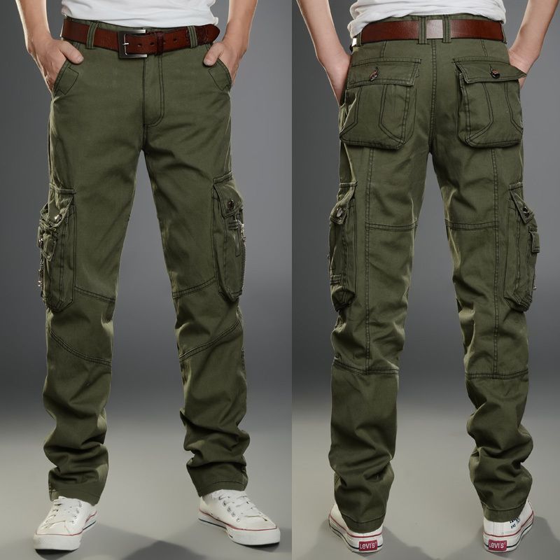 green cargo pants