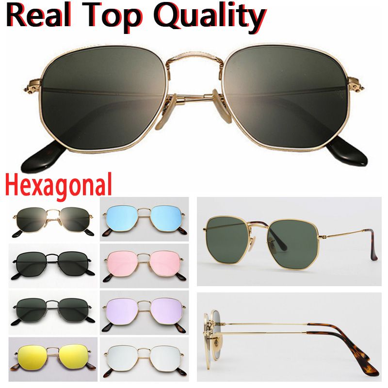 Acquistare Occhiali Da Sole Designer Occhiali Da Sole Esagonali Lenti Da  Vetro Da Uomo Donna Maschio Occhiali Da Sole Femminili Con Custodia In  Pelle Marrone O Nera, Tutti Gli Accessori La Vendita