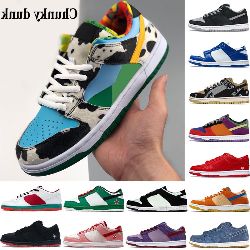 New Dunk Jumpman Men Basketball Shoes Chunky Dunky Travis Scotts Shadow Kentucky Multi Color 
