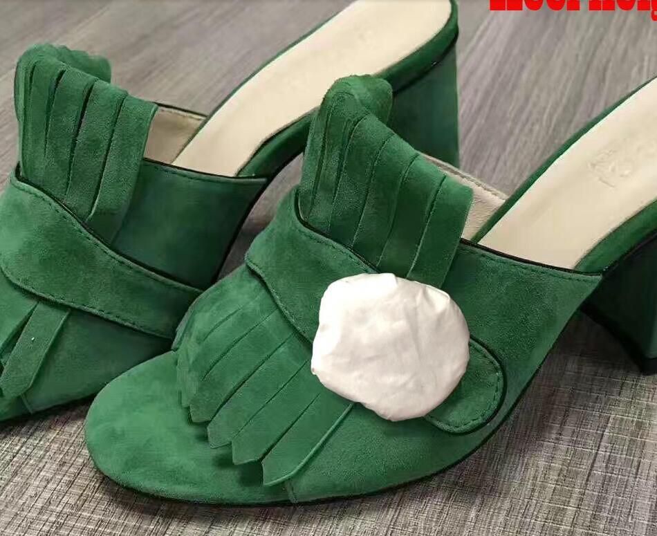 Green Suede 11cm heel