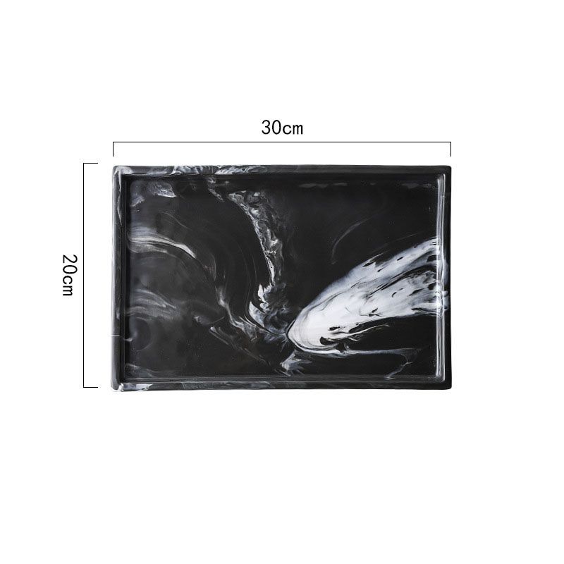 12 inch rectangular - black