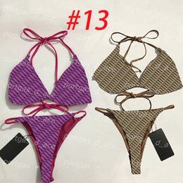 #13 Kahaki Green /Bikini's met stropdas