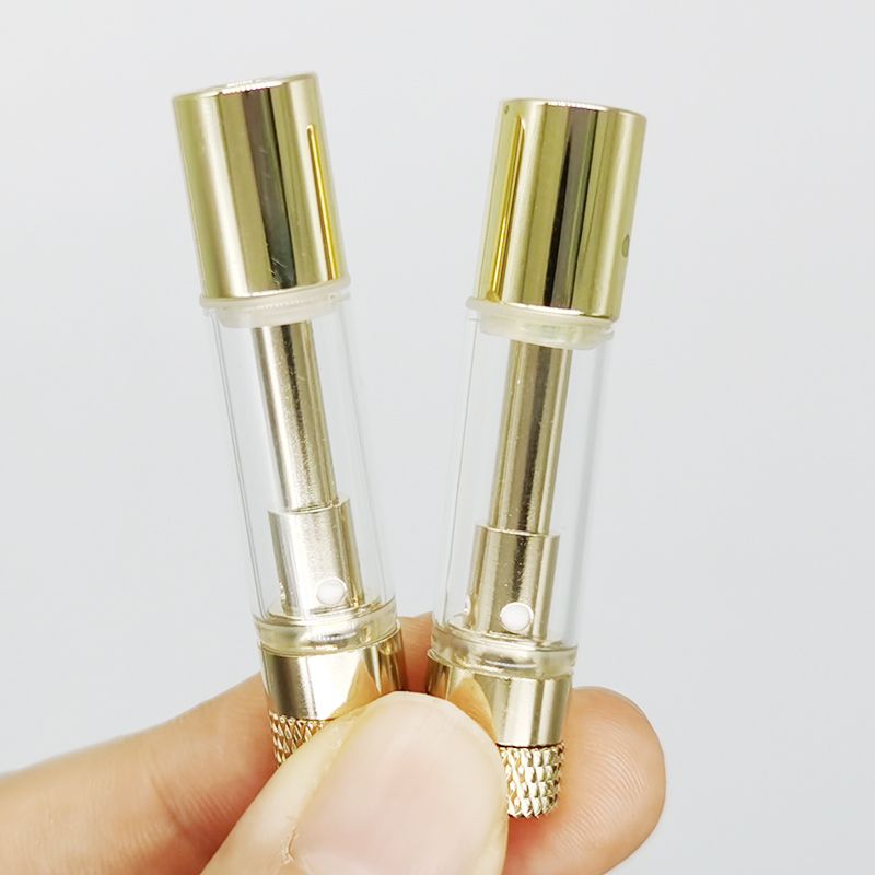 Gold Vape Carts Empty Vape Pen Cartridges 0 8ml 510 Thread Thick Oil 