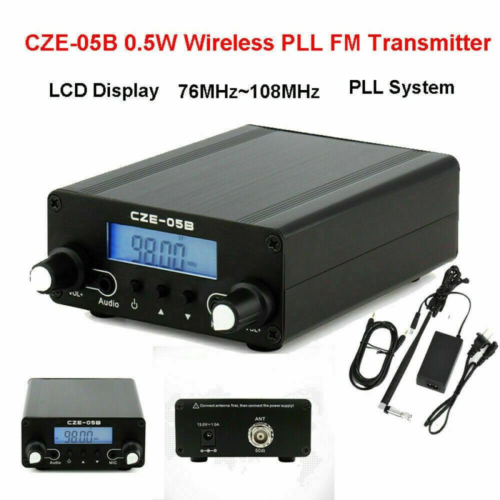 2021 FM Transmitter For Church FM Transmitter 0.5W 76MHz108MHz LCD