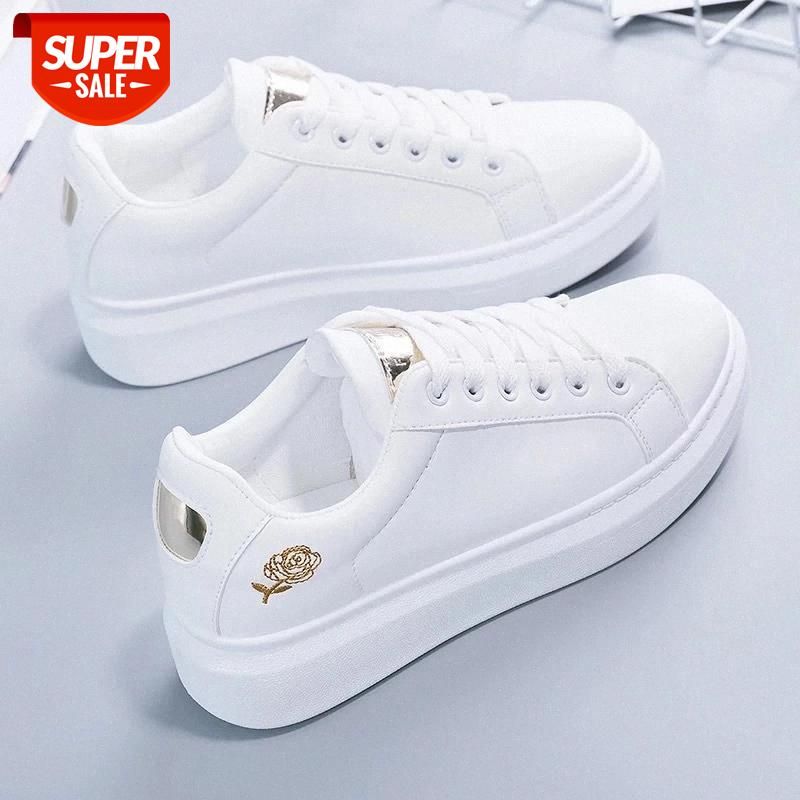 Acquistare 2021 Nuova Primavera Tenis Feminino Lace Up Scarpe Bianche Donna  PU In Pelle Solido Colore Femminile Scarpe Casual Da Donna Sneakers # HY8B  Economico | Consegna Veloce E Qualità | It.Dhgate