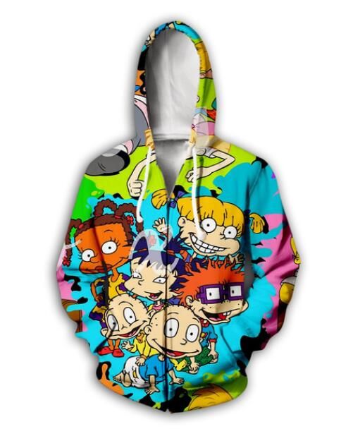 Multi-zipper hoodies