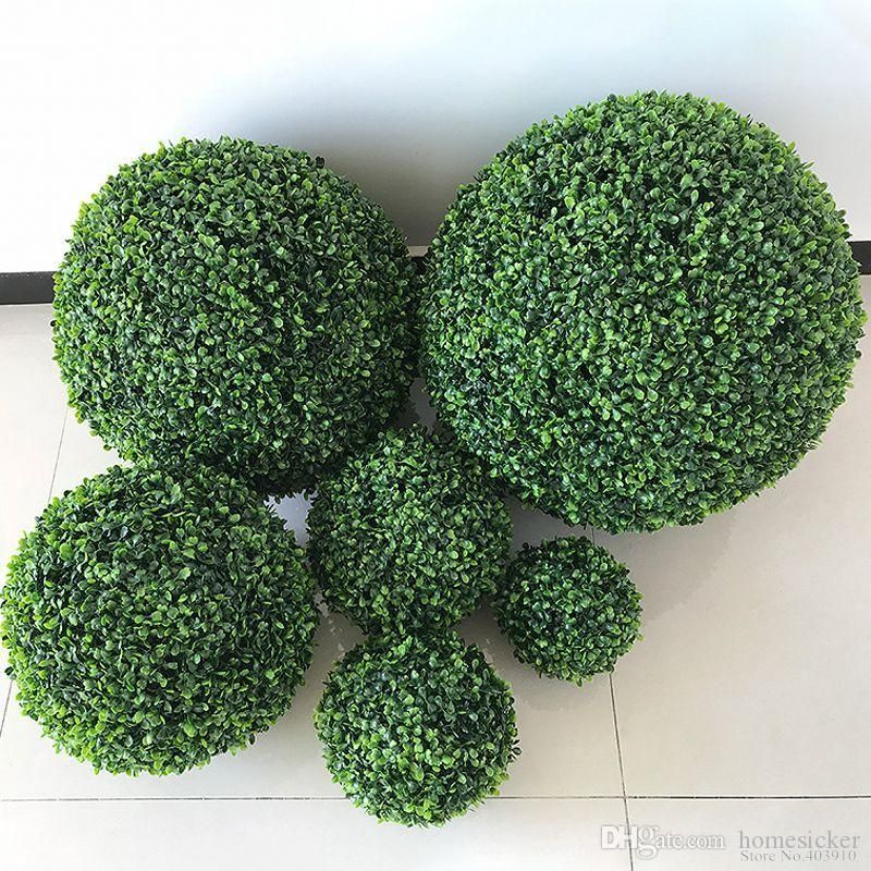 Large Size Green Artificial Plant Ball Topiary Tree Boxwood Wedding