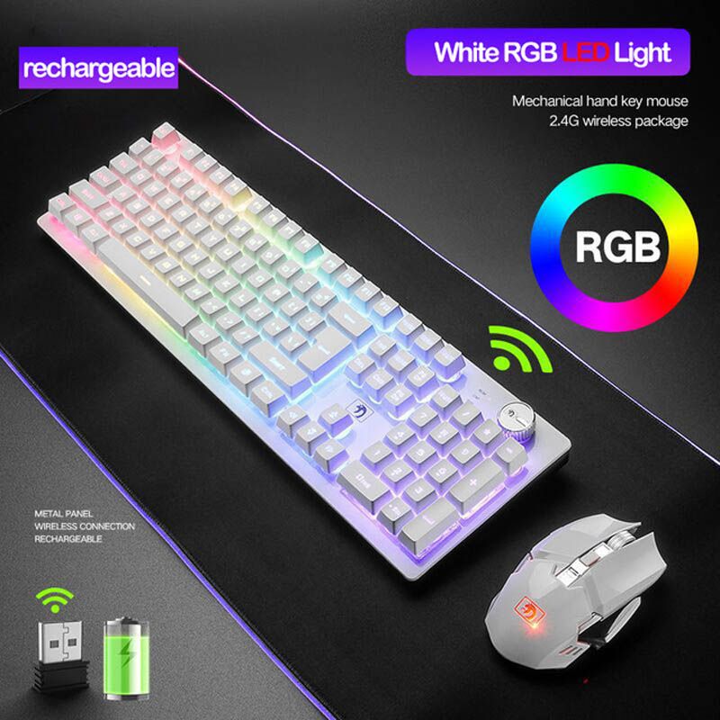 White RGB LED Backlit