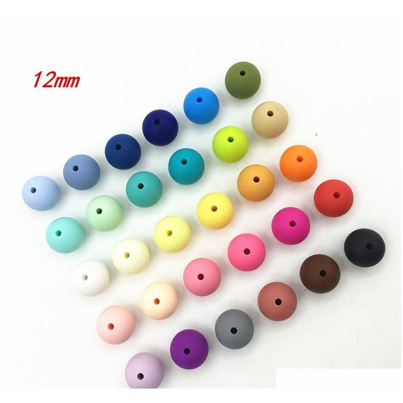 Food Grade 12mm Silicone Silicone Beads For Teething From