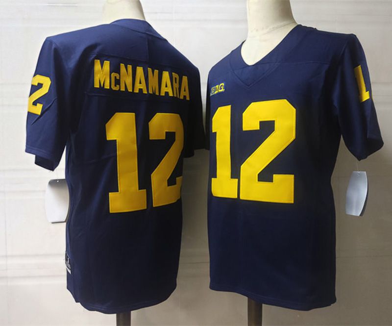 12 Cade McNamara Navy Jersey