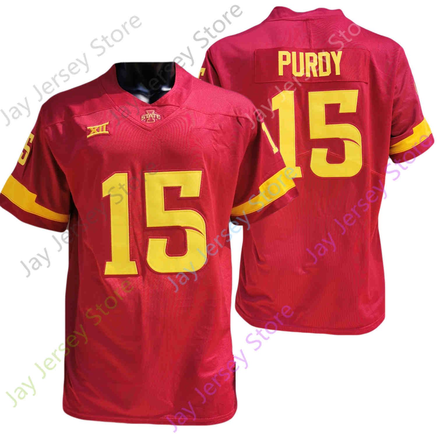 Iowa State Cyclones ISU Football Jersey NCAA College Rocco Becht Brock